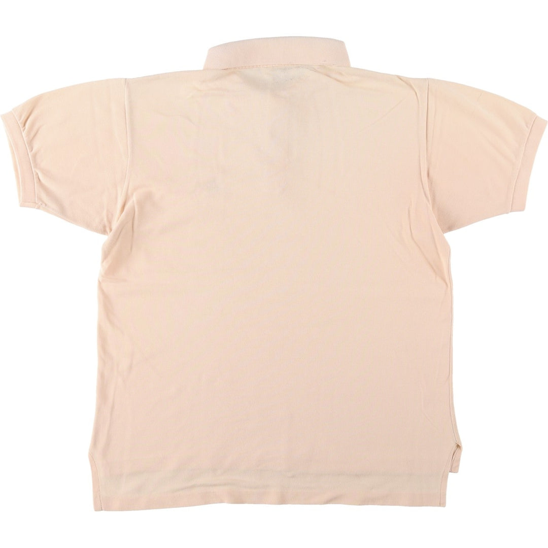 Brooks Brothers Golden Fleece Short-Sleeve Polo Shirt, Men's Size L (approx.) cotton Beige type Vintage Second Hand