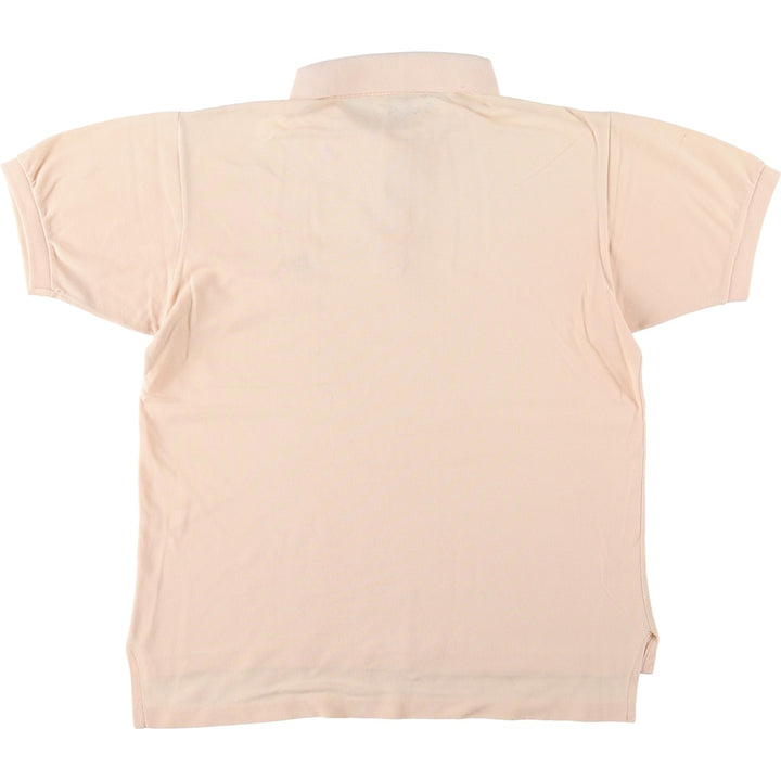 Brooks Brothers Golden Fleece Short-Sleeve Polo Shirt, Men's Size L (approx.) cotton Beige type Vintage Second Hand