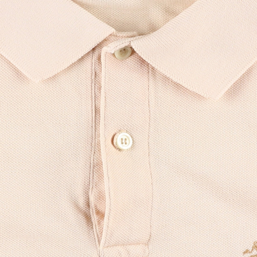 Brooks Brothers Golden Fleece Short-Sleeve Polo Shirt, Men's Size L (approx.) cotton Beige type Vintage Second Hand