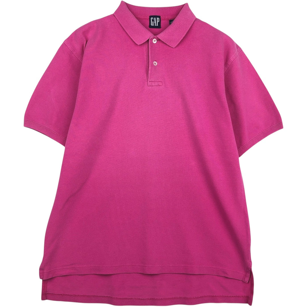 90'S GAP Old Gap Short-Sleeve Polo Shirt, Men's Size M (Equivalent), Vintage cotton purple type Vintage Second Hand