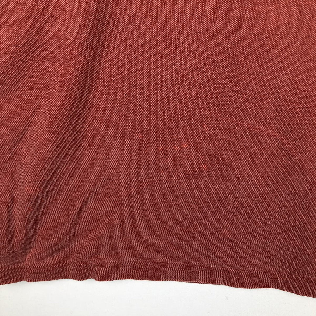 90'S LLBean Short-Sleeve Polo Shirt, Men's Size XL (Equivalent), Vintage cotton red type Vintage Second Hand