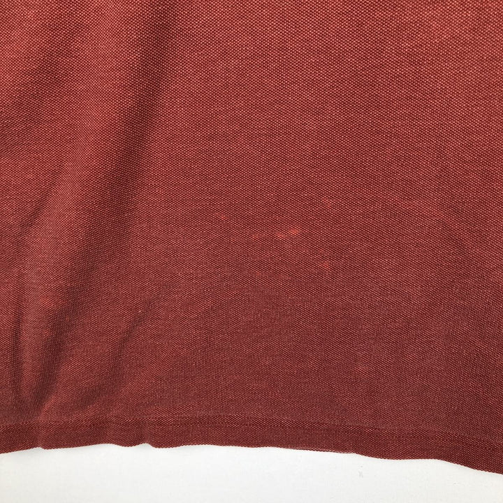 90'S LLBean Short-Sleeve Polo Shirt, Men's Size XL (Equivalent), Vintage cotton red type Vintage Second Hand