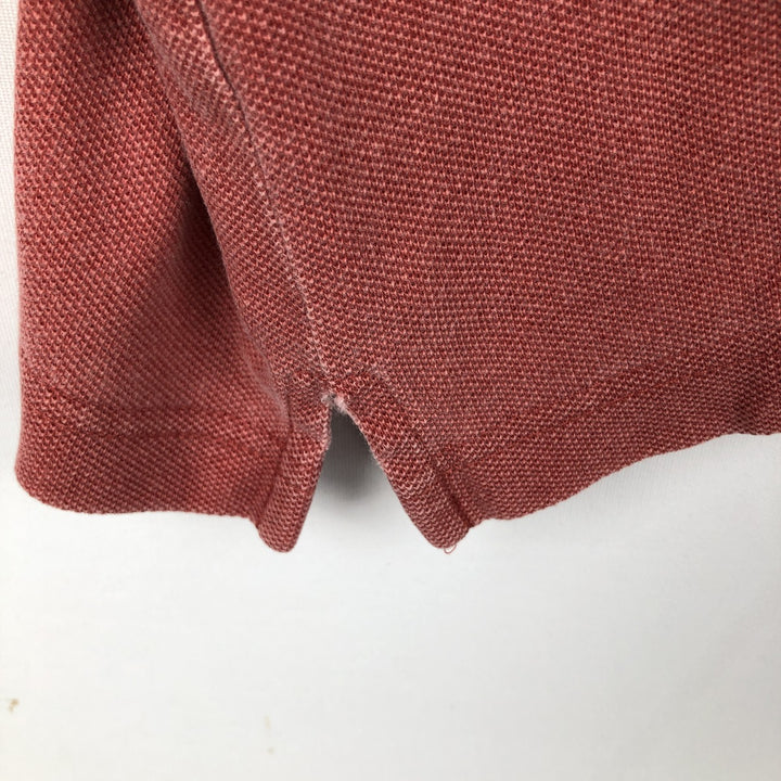 90'S LLBean Short-Sleeve Polo Shirt, Men's Size XL (Equivalent), Vintage cotton red type Vintage Second Hand
