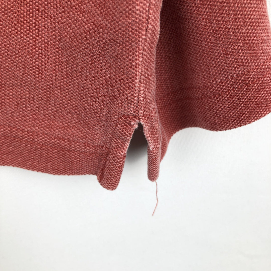 90'S LLBean Short-Sleeve Polo Shirt, Men's Size XL (Equivalent), Vintage cotton red type Vintage Second Hand