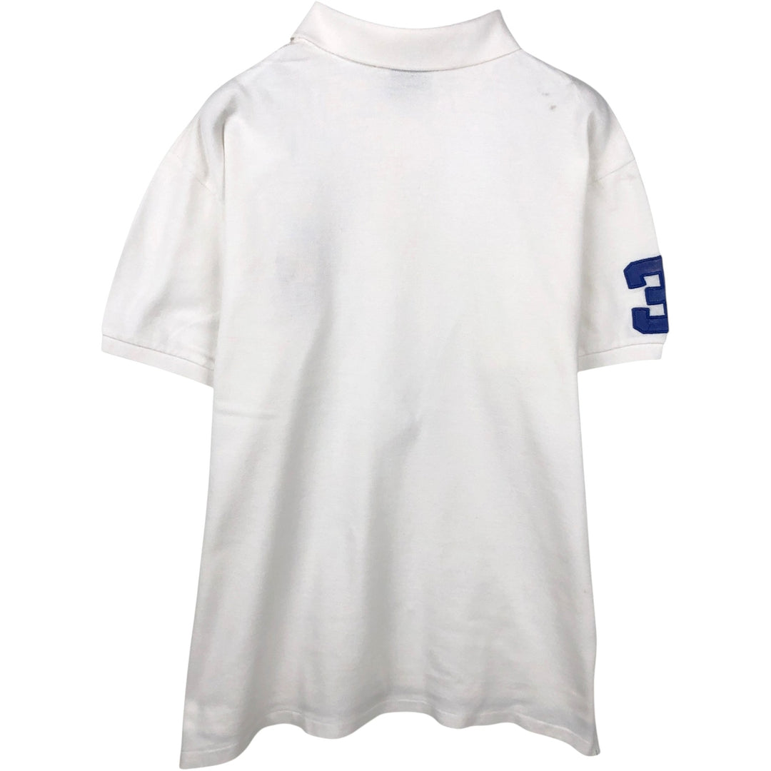 Ralph Lauren POLO by Ralph Lauren CUSTOM FIT Big Pony Short Sleeve Polo Shirt Men's XL cotton white type Vintage Second Hand
