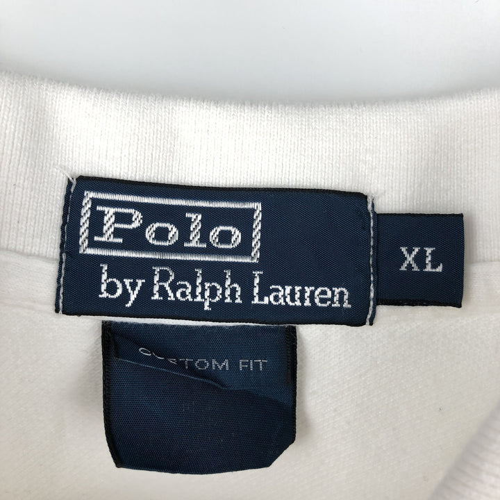 Ralph Lauren POLO by Ralph Lauren CUSTOM FIT Big Pony Short Sleeve Polo Shirt Men's XL cotton white type Vintage Second Hand