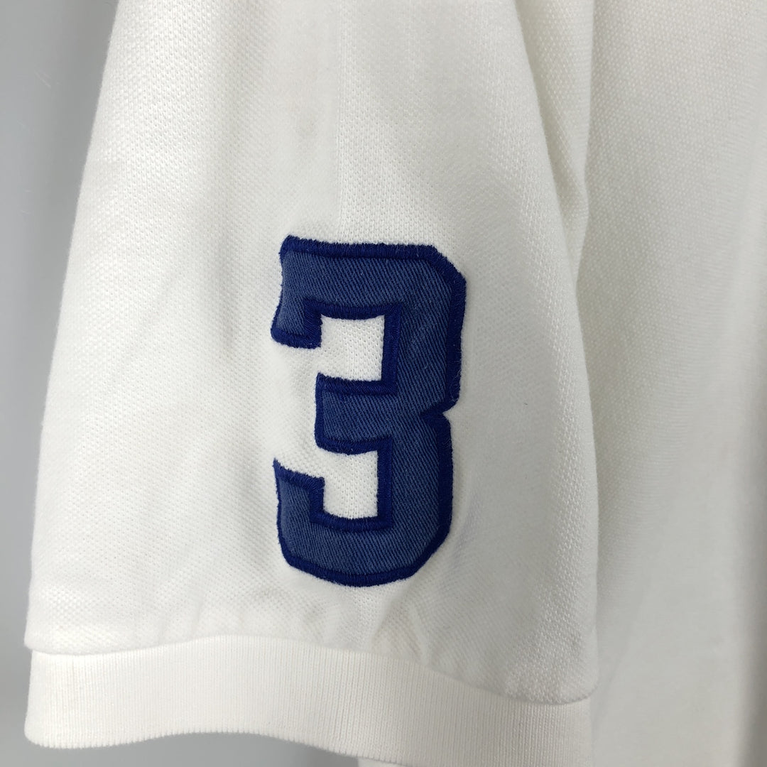 Ralph Lauren POLO by Ralph Lauren Double Pony Short Sleeve Polo Shirt Men's XL cotton white type Vintage Second Hand