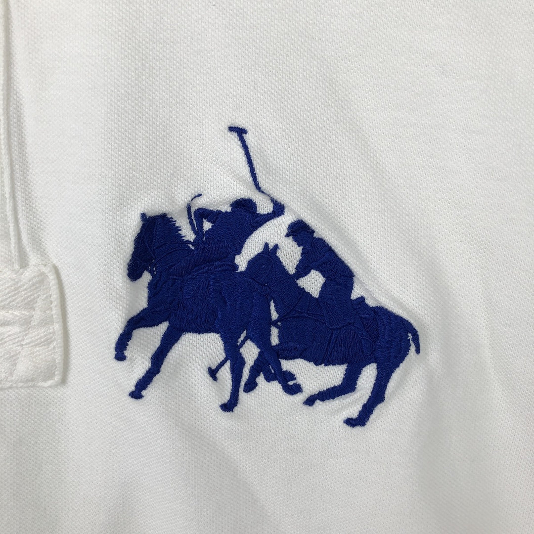 Ralph Lauren POLO by Ralph Lauren Double Pony Short Sleeve Polo Shirt Men's XL cotton white type Vintage Second Hand