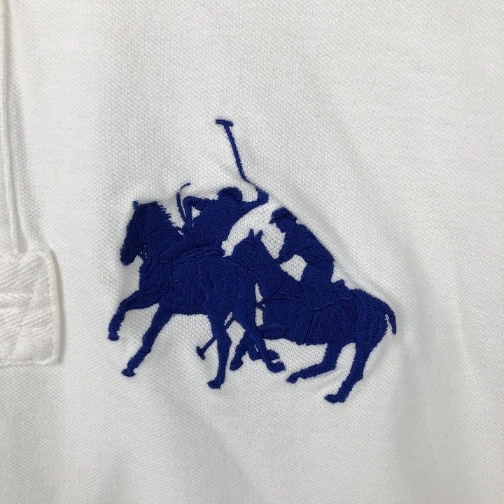 Ralph Lauren POLO by Ralph Lauren Double Pony Short Sleeve Polo Shirt Men's XL cotton white type Vintage Second Hand