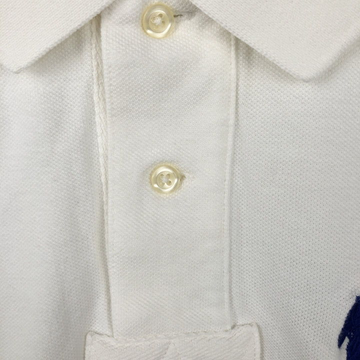 Ralph Lauren POLO by Ralph Lauren Double Pony Short Sleeve Polo Shirt Men's XL cotton white type Vintage Second Hand