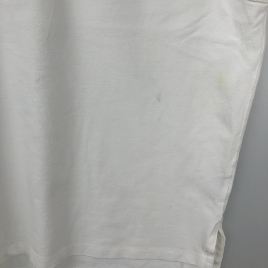 Ralph Lauren POLO by Ralph Lauren Double Pony Short Sleeve Polo Shirt Men's XL cotton white type Vintage Second Hand