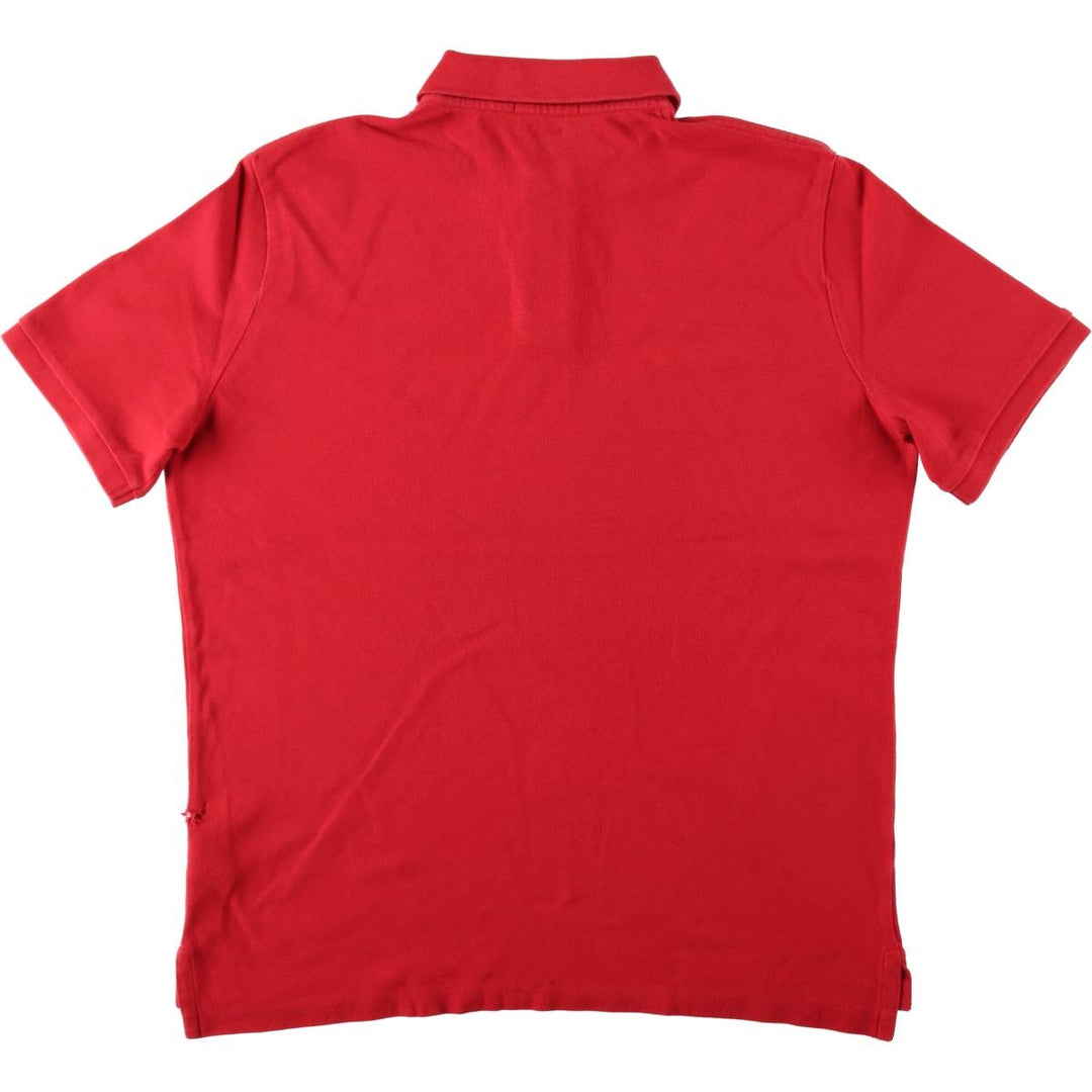 Ralph Lauren POLO RALPH LAUREN CLASSIC FIT short sleeve polo shirt, men's size M cotton red type Vintage Second Hand