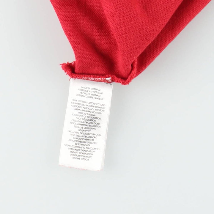 Ralph Lauren POLO RALPH LAUREN CLASSIC FIT short sleeve polo shirt, men's size M cotton red type Vintage Second Hand