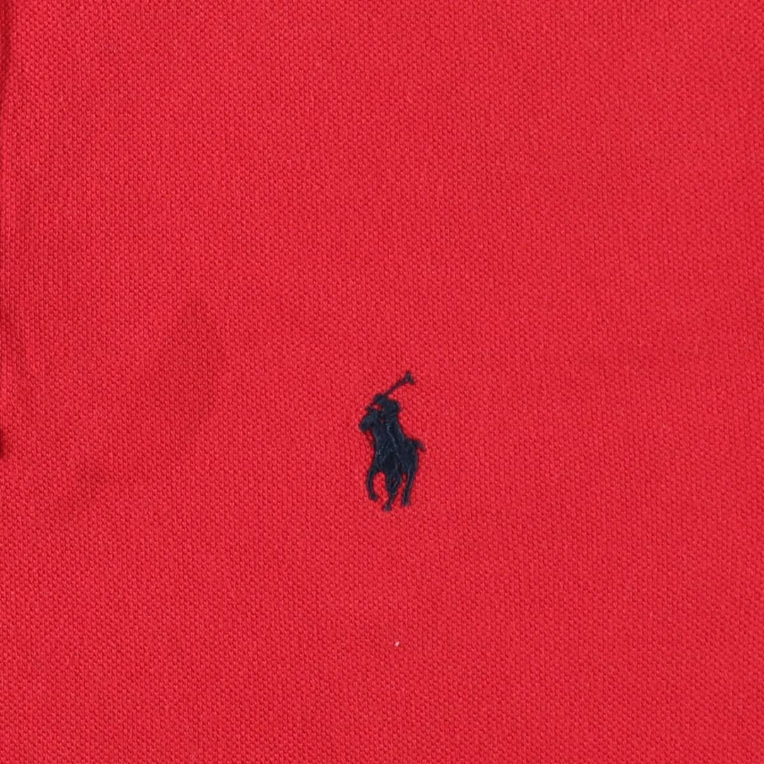 Ralph Lauren POLO RALPH LAUREN CLASSIC FIT short sleeve polo shirt, men's size M cotton red type Vintage Second Hand