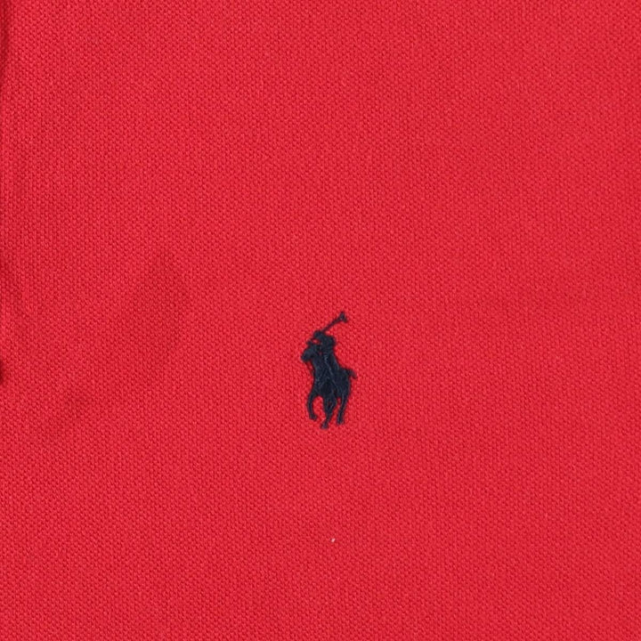Ralph Lauren POLO RALPH LAUREN CLASSIC FIT short sleeve polo shirt, men's size M cotton red type Vintage Second Hand