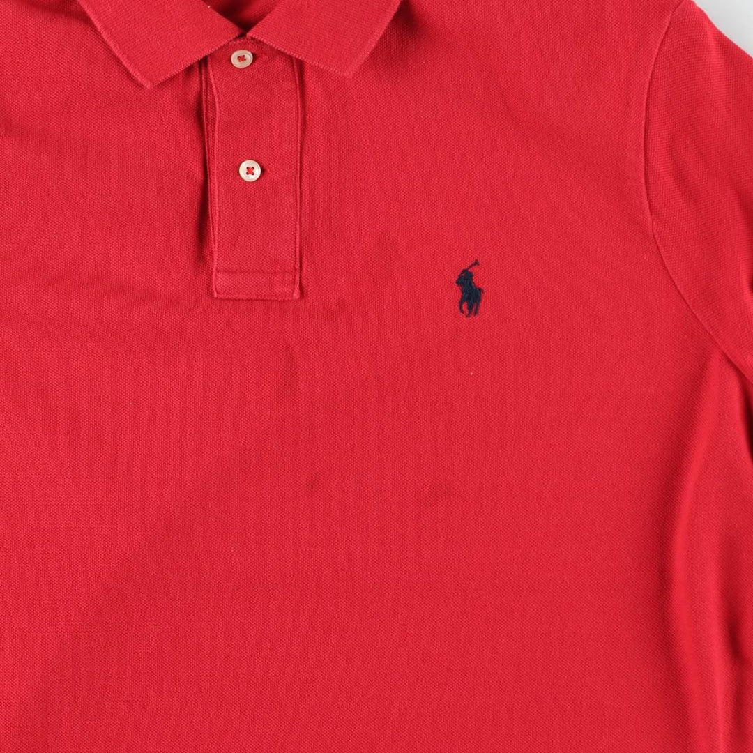 Ralph Lauren POLO RALPH LAUREN CLASSIC FIT short sleeve polo shirt, men's size M cotton red type Vintage Second Hand