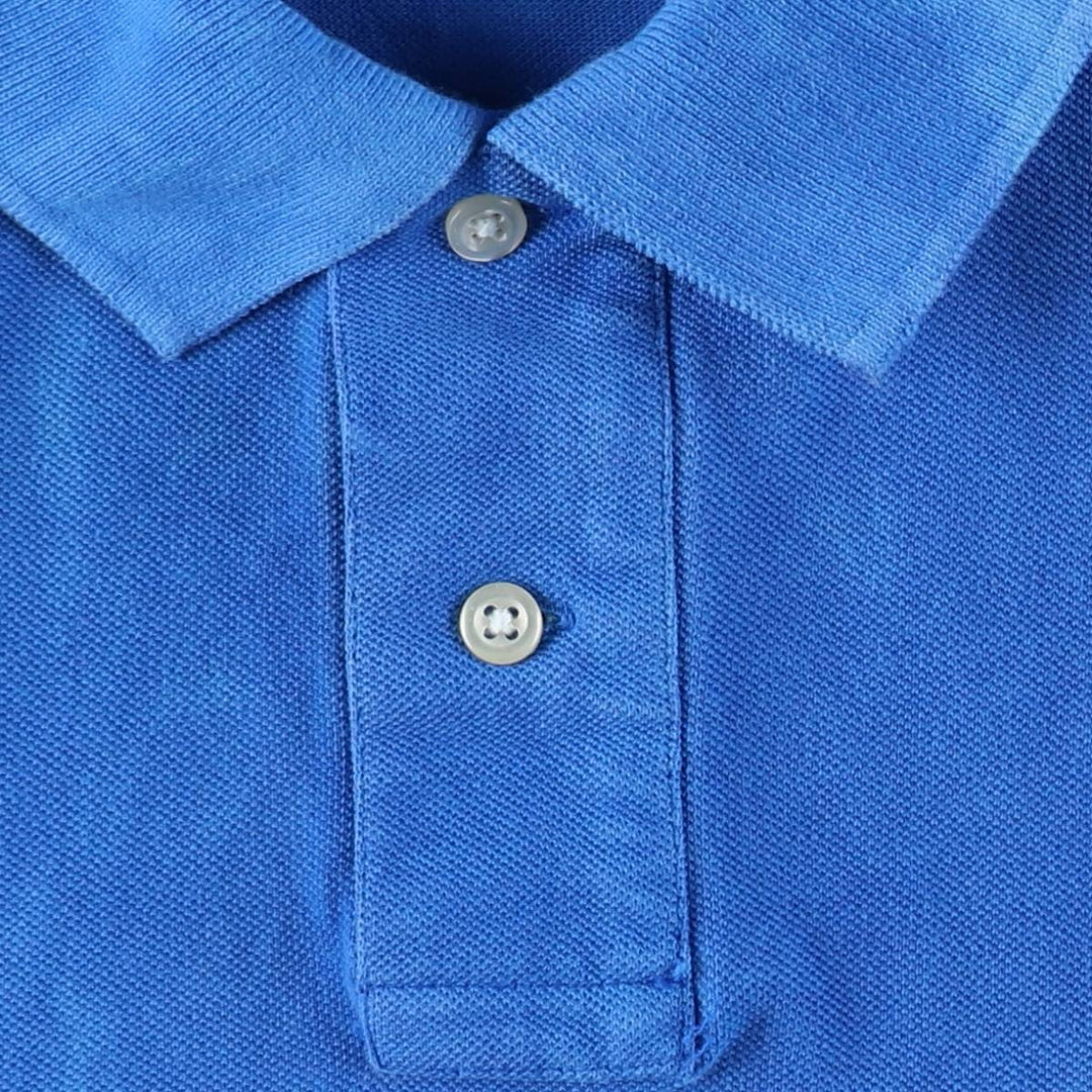 Ralph Lauren POLO RALPH LAUREN CLASSIC FIT Tie-Dye Pattern Short-Sleeve Polo Shirt (Men's Size XL) cotton blue type Vintage Second Hand