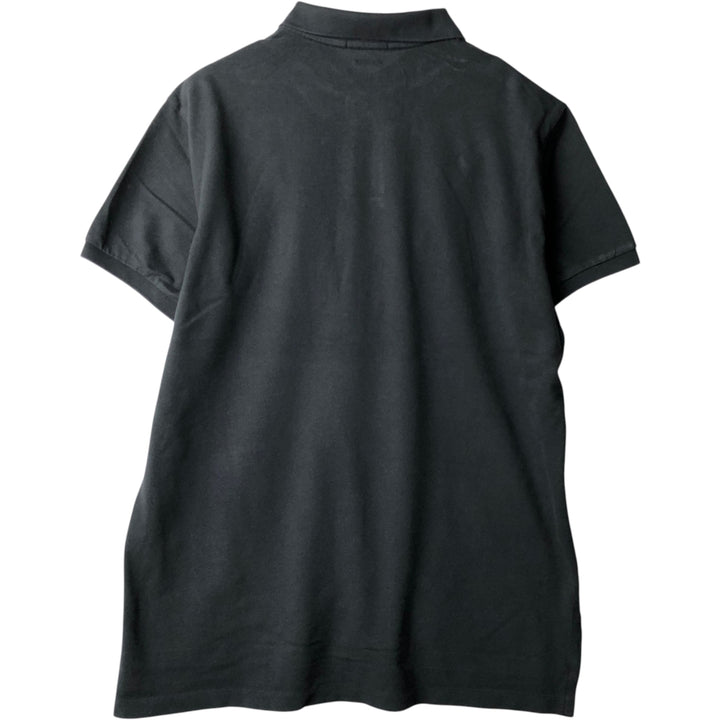 Ralph Lauren POLO RALPH LAULEN CUSTOM FIT Short-Sleeve Polo Shirt, Men's Size XL (approx.) cotton black type Vintage Second Hand