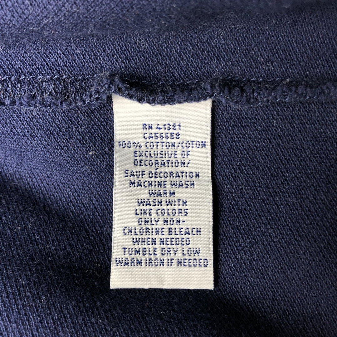 Ralph Lauren POLO RALPH LAULEN CLASSIC FIT Short-Sleeve Polo Shirt, Men's Size L (approx.) cotton navy blue type Vintage Second Hand