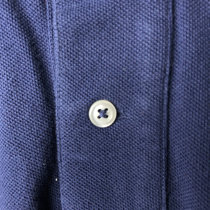 Ralph Lauren POLO RALPH LAULEN CLASSIC FIT Short-Sleeve Polo Shirt, Men's Size L (approx.) cotton navy blue type Vintage Second Hand