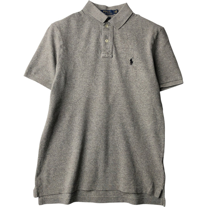 Ralph Lauren POLO RALPH LAUREN CLASSIC FIT short sleeve polo shirt men's size S cotton gray type Vintage Second Hand