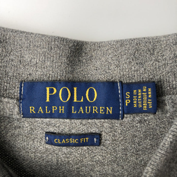 Ralph Lauren POLO RALPH LAUREN CLASSIC FIT short sleeve polo shirt men's size S cotton gray type Vintage Second Hand