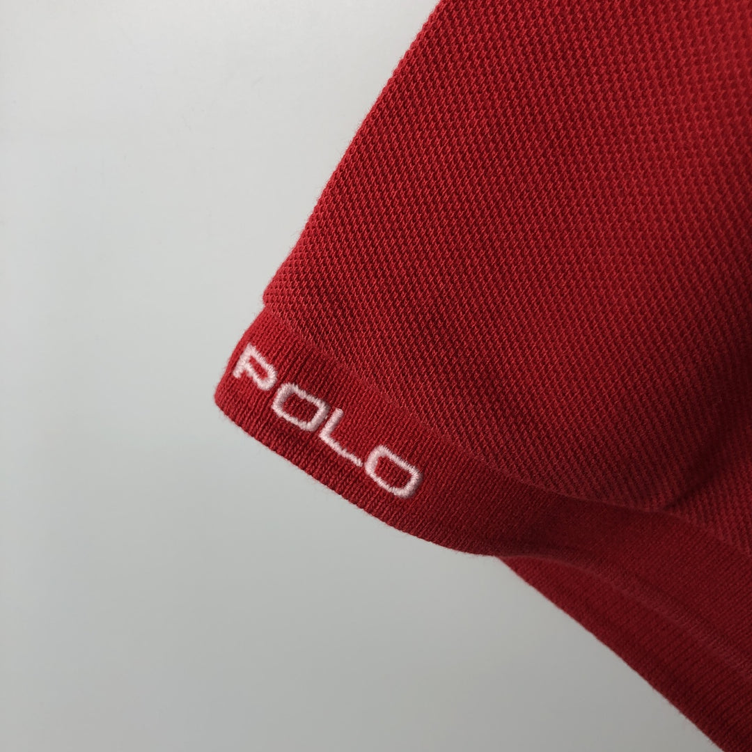 Ralph Lauren POLO RALPH LAUREN CLASSIC FIT short sleeve polo shirt men's XL equivalent cotton red type Vintage Second Hand