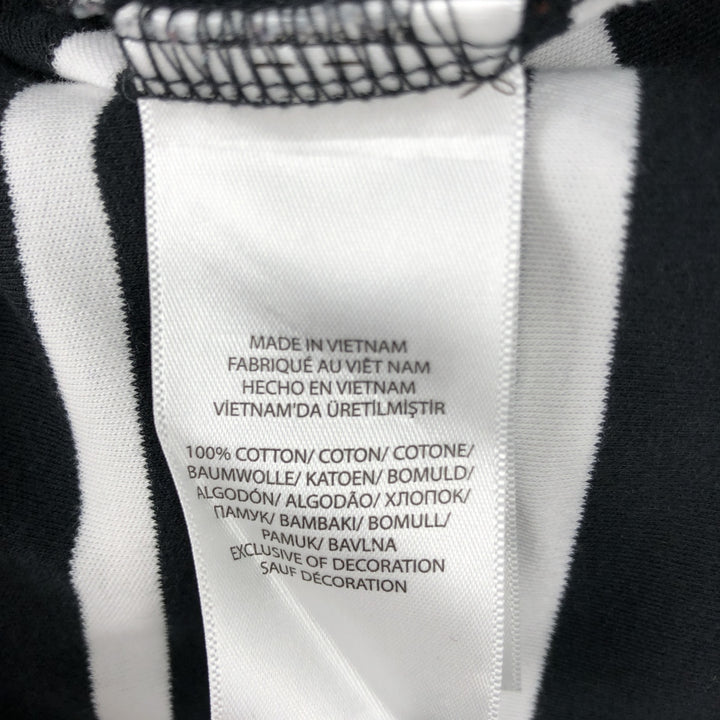 Ralph Lauren POLO RALPH LAUREN Short Sleeve Striped Polo Shirt Men's Size L cotton black type Vintage Second Hand