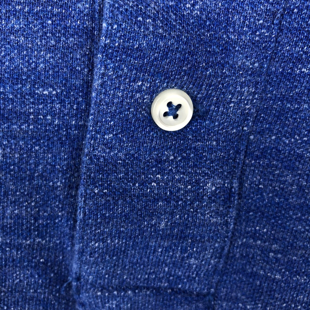 Ralph Lauren POLO RALPH LAUREN CUSTOM FIT short sleeve polo shirt men's M equivalent cotton blue type Vintage Second Hand