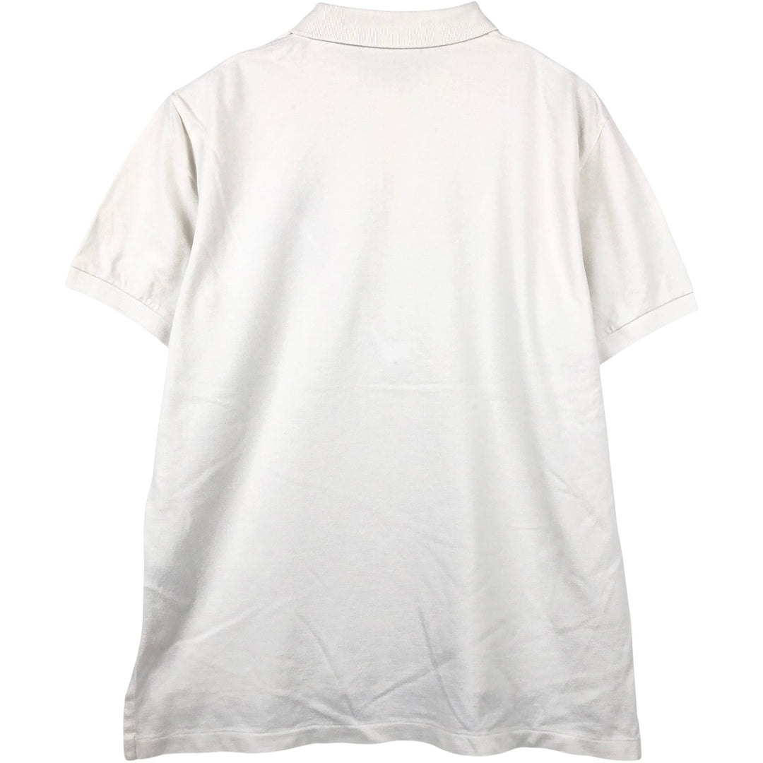 Ralph Lauren POLO by Ralph Lauren short sleeve polo shirt, men's size L cotton white type Vintage Second Hand