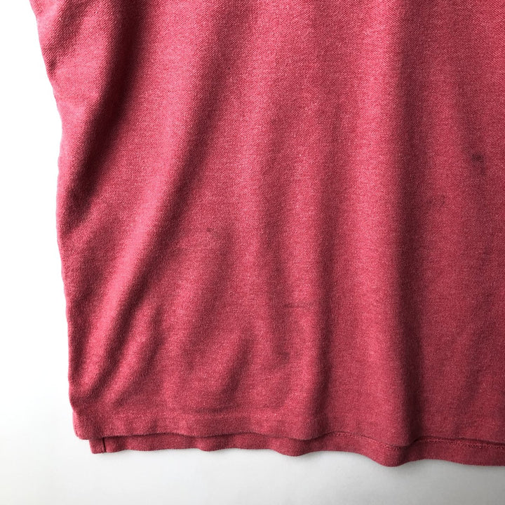 Ralph Lauren POLO RALPH LAUREN CUSTOM SLIM FIT short sleeve polo shirt men's XL equivalent cotton pink type Vintage Second Hand