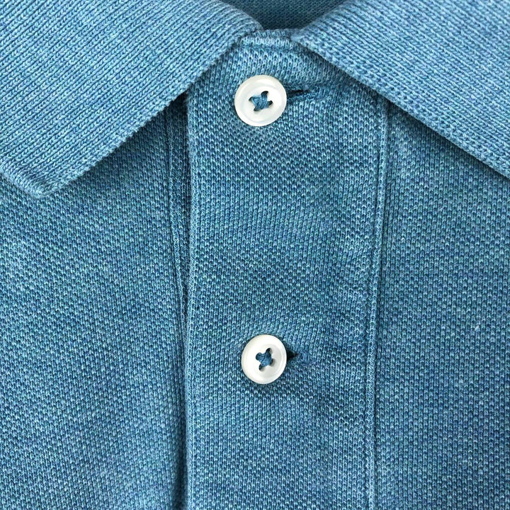 Ralph Lauren POLO by Ralph Lauren CLASSIC FIT short sleeve polo shirt, men's size L unclear Blue type light blue Vintage Second Hand