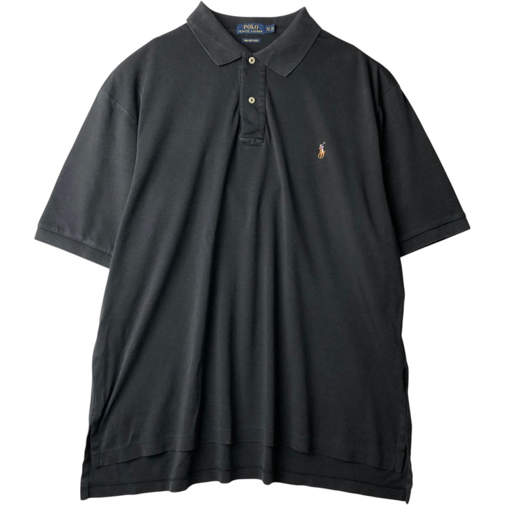 Ralph Lauren POLO RALPH LAUREN short sleeve polo shirt men's XL equivalent cotton black type Vintage Second Hand
