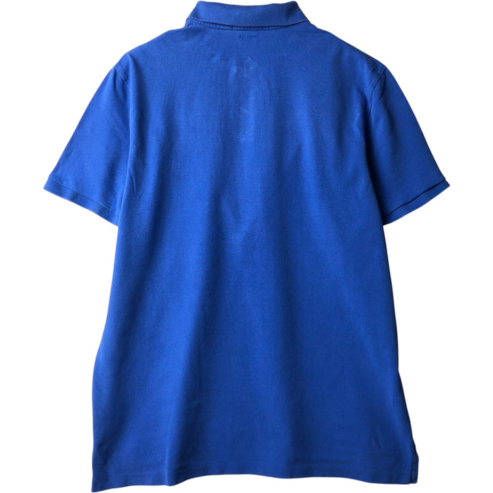 Ralph Lauren POLO RALPH LAUREN CLASSIC FIT short sleeve polo shirt for men size L cotton blue type Vintage Second Hand
