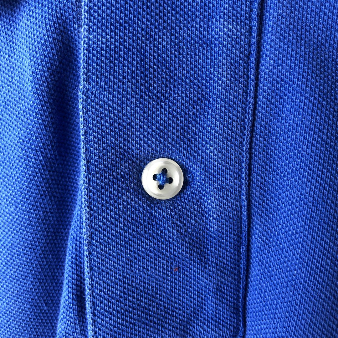 Ralph Lauren POLO RALPH LAUREN CLASSIC FIT short sleeve polo shirt for men size L cotton blue type Vintage Second Hand