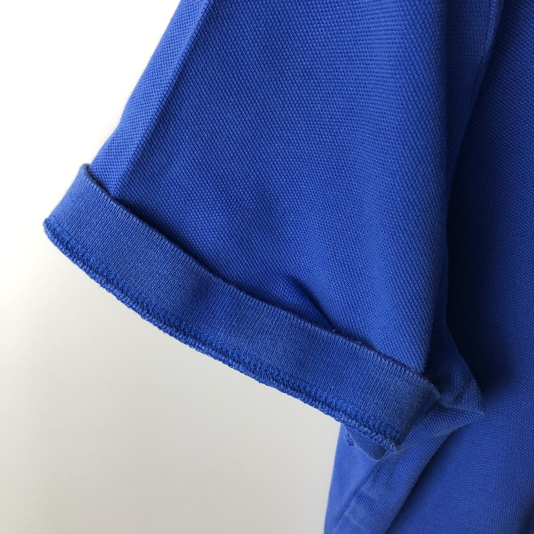 Ralph Lauren POLO RALPH LAUREN CLASSIC FIT short sleeve polo shirt for men size L cotton blue type Vintage Second Hand