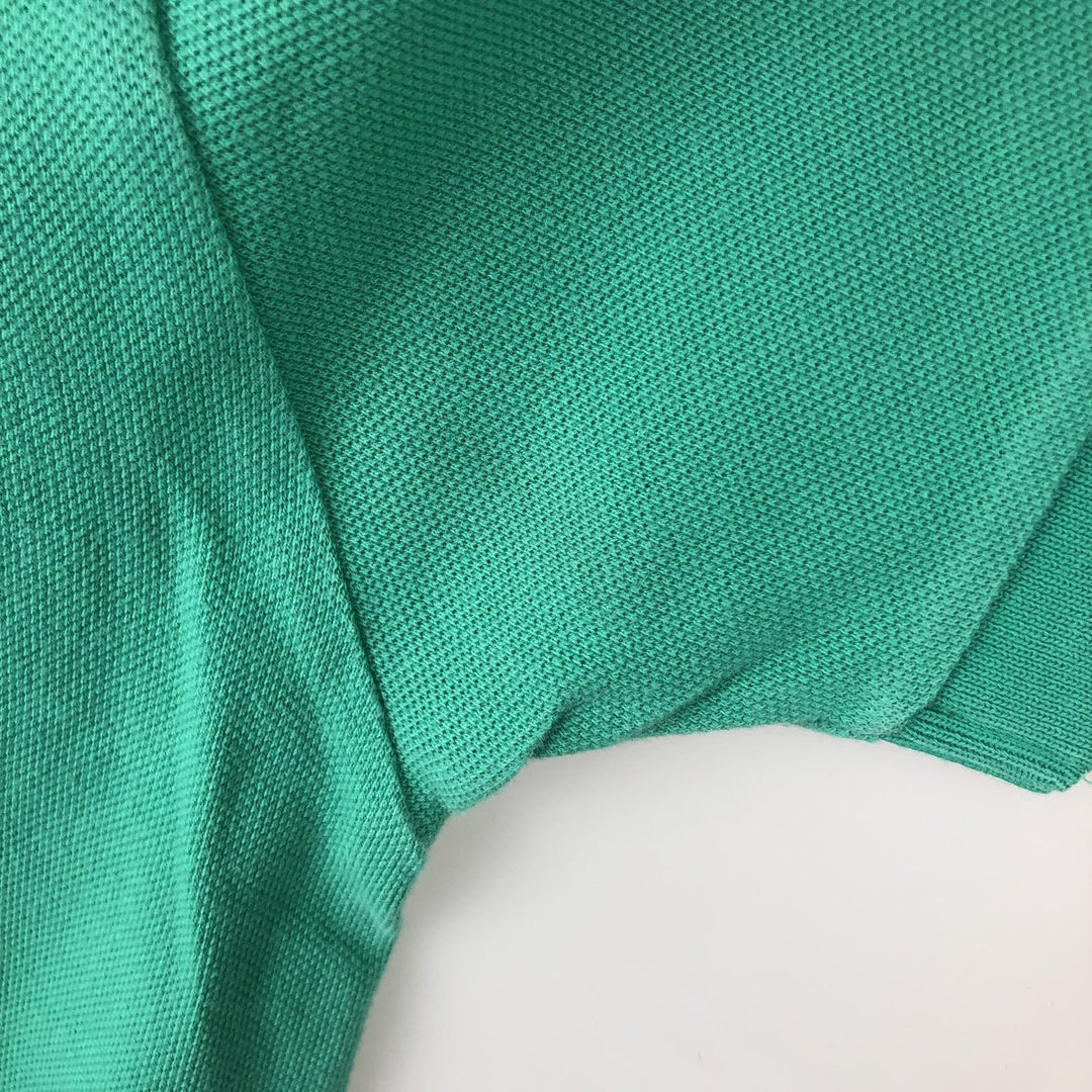 Ralph Lauren POLO RALPH LAUREN short sleeve polo shirt, men's size M cotton Emerald green Vintage Second Hand