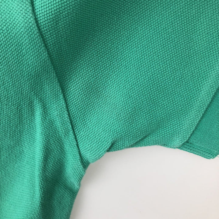 Ralph Lauren POLO RALPH LAUREN short sleeve polo shirt, men's size M cotton Emerald green Vintage Second Hand