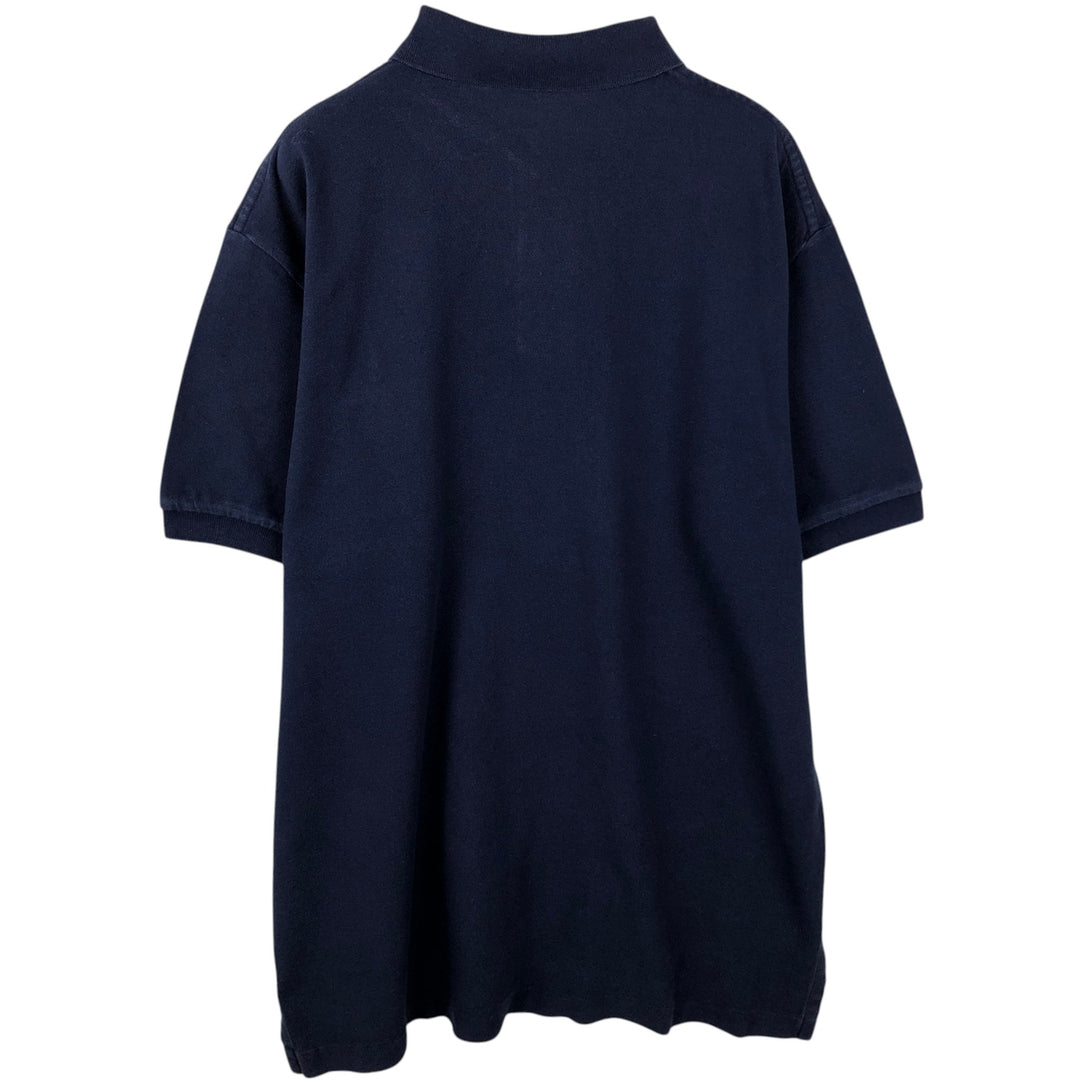 Ralph Lauren POLO RALPH LAUREN short sleeve polo shirt men's size L cotton navy blue type Vintage Second Hand
