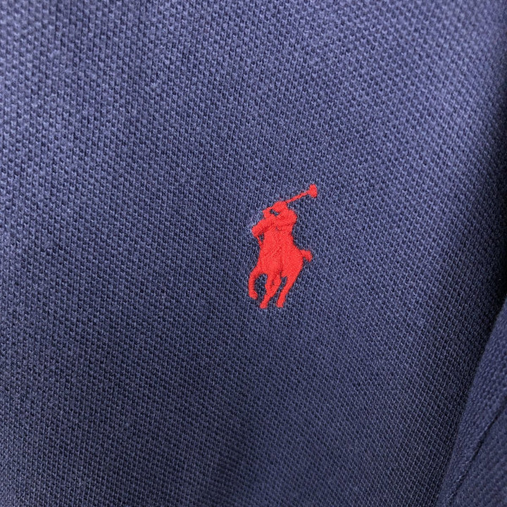 Ralph Lauren POLO RALPH LAUREN short sleeve polo shirt men's size L cotton navy blue type Vintage Second Hand