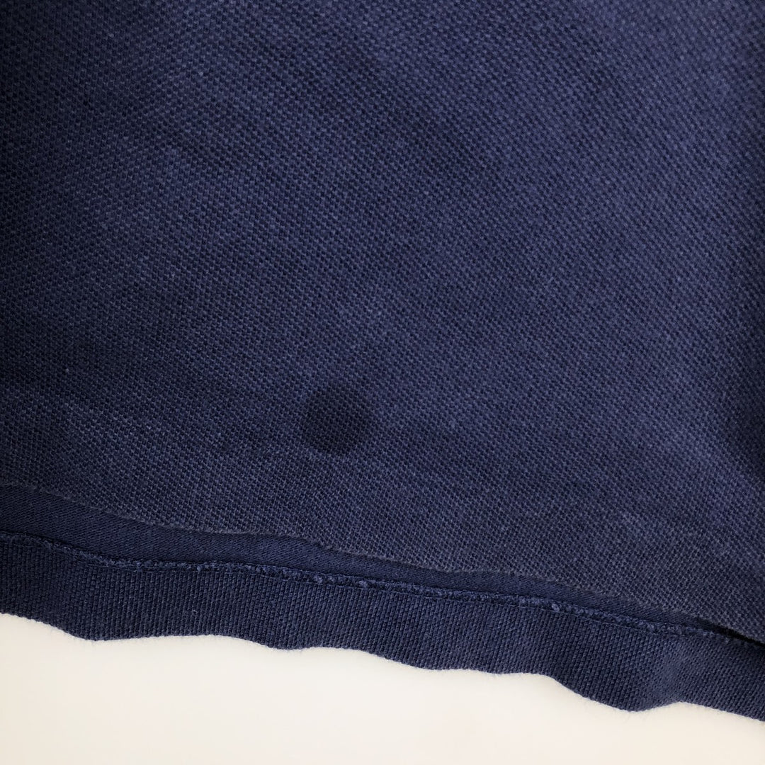 Ralph Lauren POLO RALPH LAUREN short sleeve polo shirt men's size L cotton navy blue type Vintage Second Hand