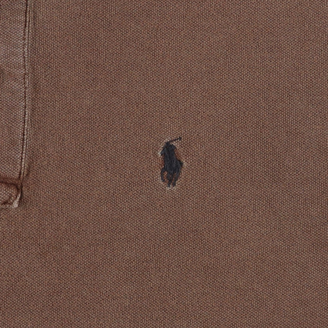 Ralph Lauren POLO by Ralph Lauren short sleeve polo shirt, size S for men cotton brown type Vintage Second Hand