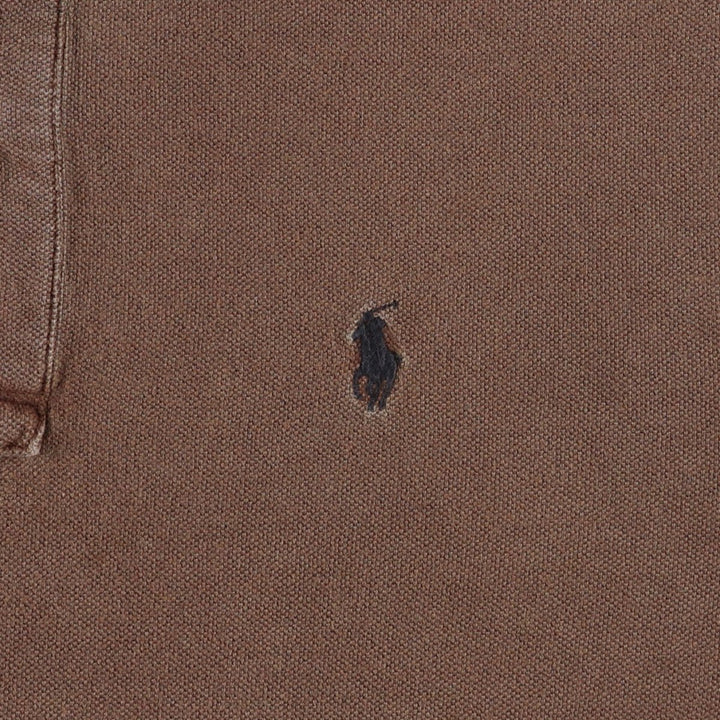Ralph Lauren POLO by Ralph Lauren short sleeve polo shirt, size S for men cotton brown type Vintage Second Hand