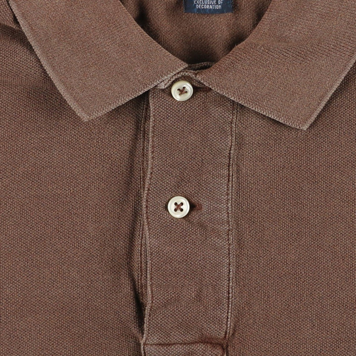 Ralph Lauren POLO by Ralph Lauren short sleeve polo shirt, size S for men cotton brown type Vintage Second Hand