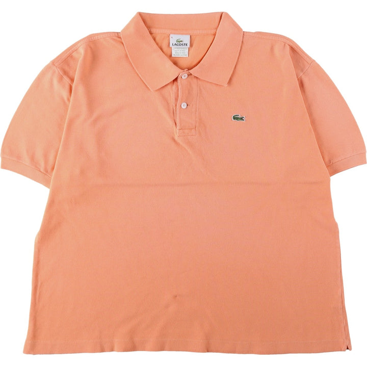 Lacoste LACOSTE French design short sleeve polo shirt size 6 men's XL equivalent cotton orange type Vintage Second Hand
