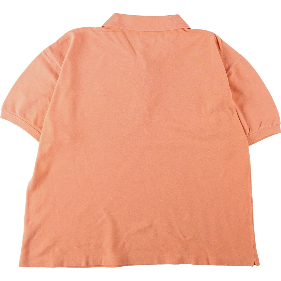 Lacoste LACOSTE French design short sleeve polo shirt size 6 men's XL equivalent cotton orange type Vintage Second Hand