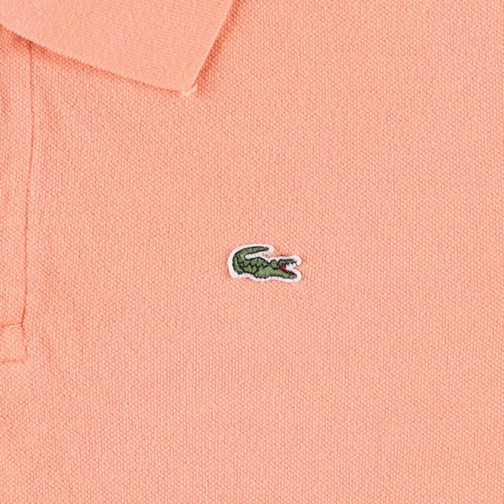 Lacoste LACOSTE French design short sleeve polo shirt size 6 men's XL equivalent cotton orange type Vintage Second Hand