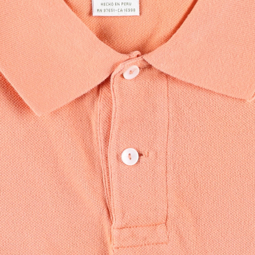 Lacoste LACOSTE French design short sleeve polo shirt size 6 men's XL equivalent cotton orange type Vintage Second Hand