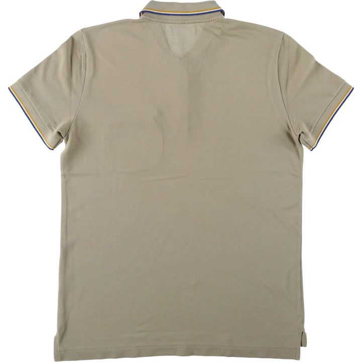 Lacoste LACOSTE LIVE Short-Sleeve Polo Shirt, Men's Size S (approx.) cotton Khaki type Vintage Second Hand