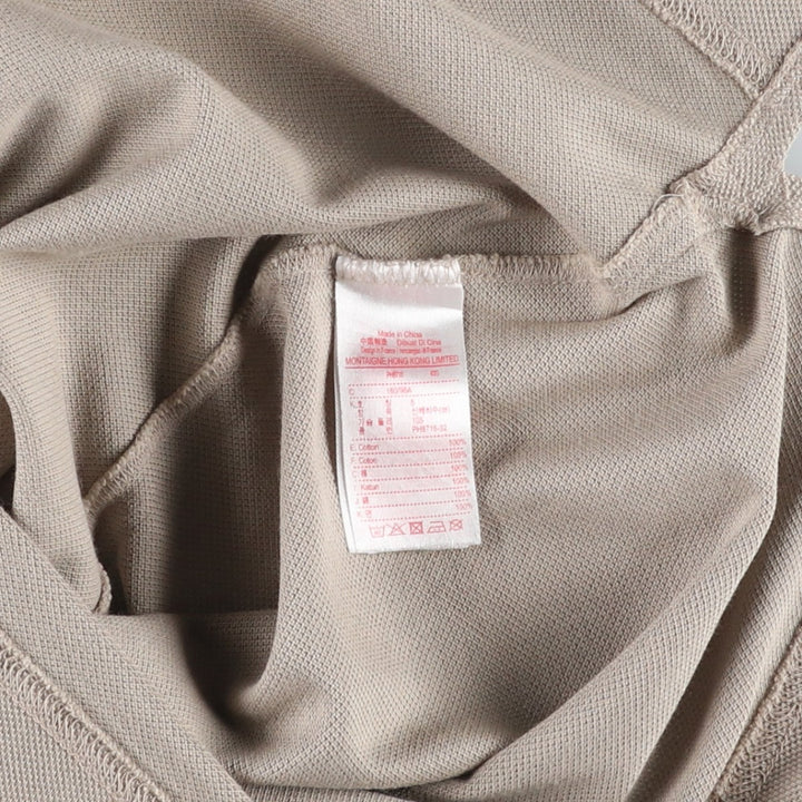 Lacoste LACOSTE LIVE Short-Sleeve Polo Shirt, Men's Size S (approx.) cotton Khaki type Vintage Second Hand